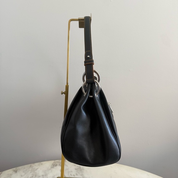 Vintage Y2K Gorgeous 2005 Tanner Krolle Cutter Leather Bag Silver Metal Hardware - Picture 5 of 17